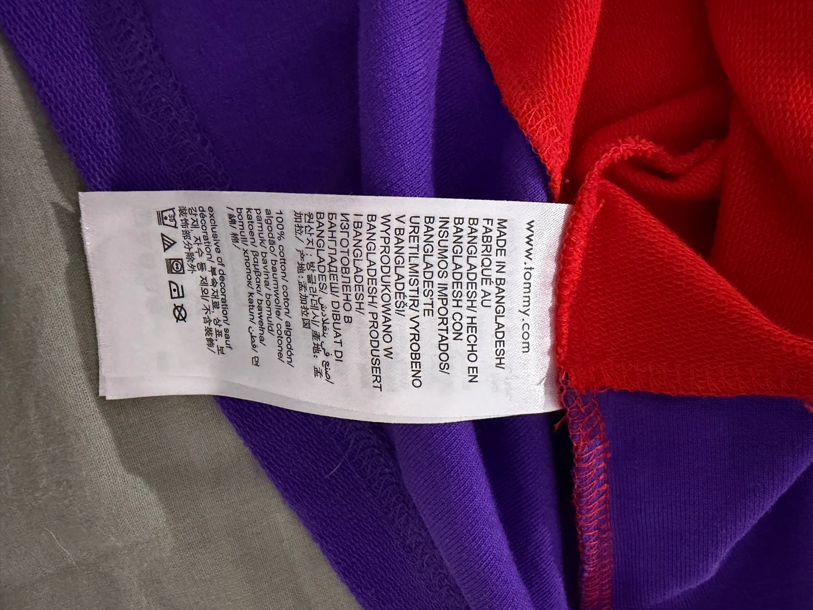 Camiseta oversize Tommy Jeans Color Block (Talla M) – photo 4